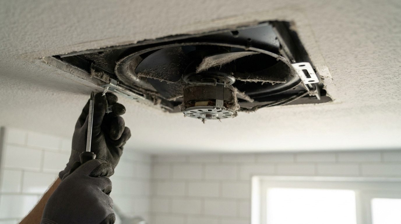 How to Fix a Bathroom Exhaust Fan That's Noisy or Not Venting Properly