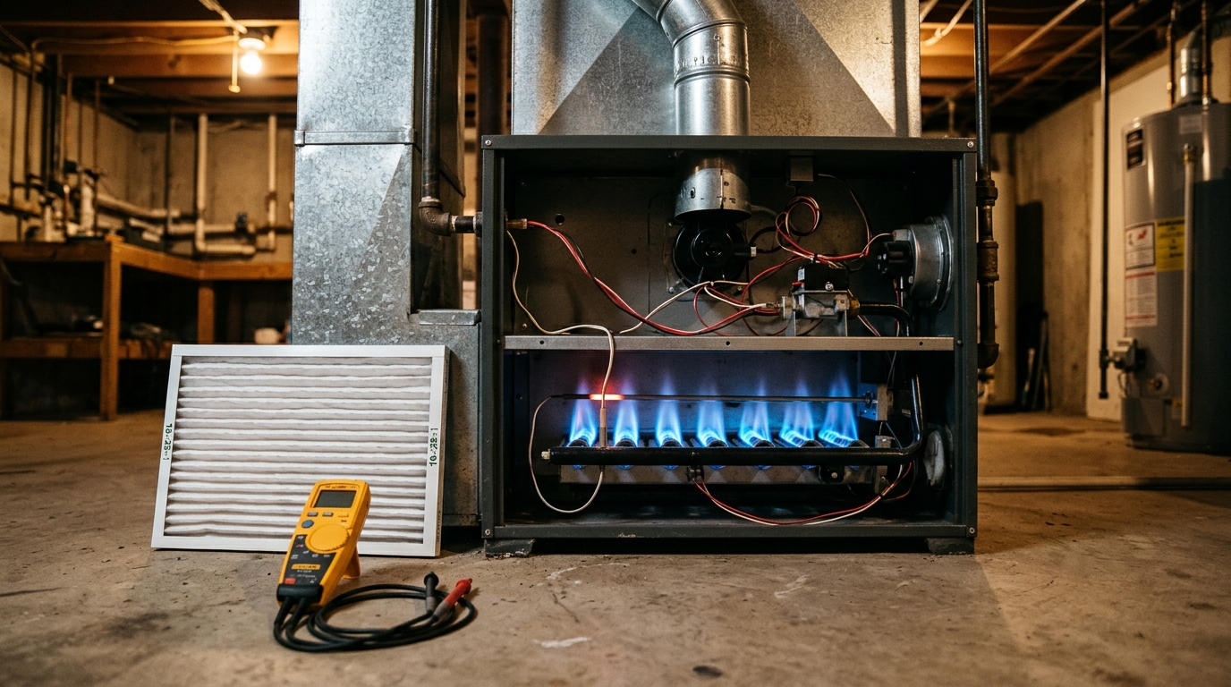 Furnace Blowing Cold Air — How to Troubleshoot and Fix It Before You Call for Heating Repair
