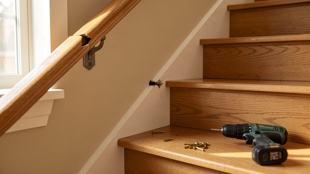 How to Fix a Loose Stair Handrail — Stop the Wobble Before Someone Gets Hurt