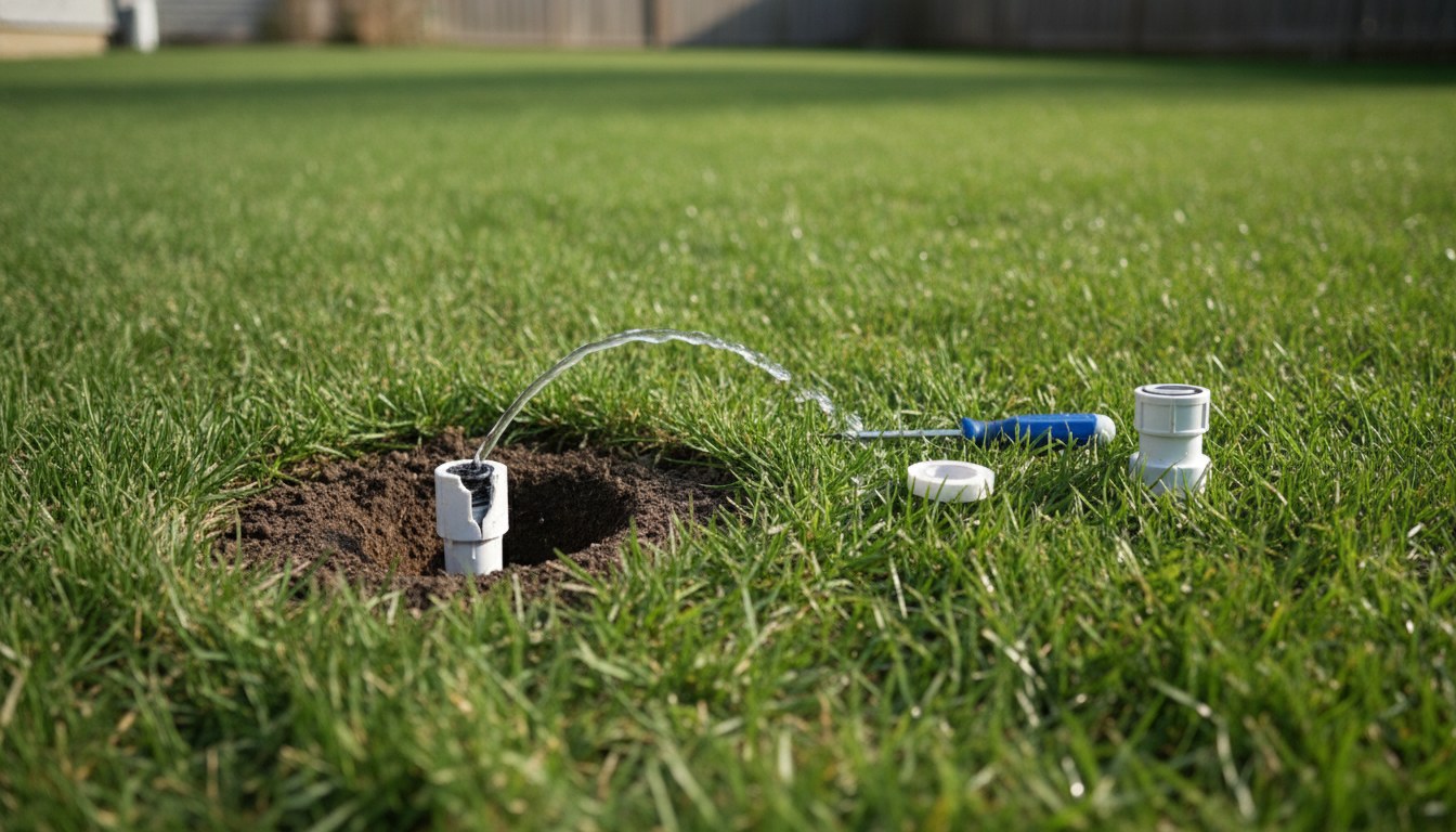 How to Fix a Popped-Off Sprinkler Head — Straighten, Seal, and Stop the Geyser