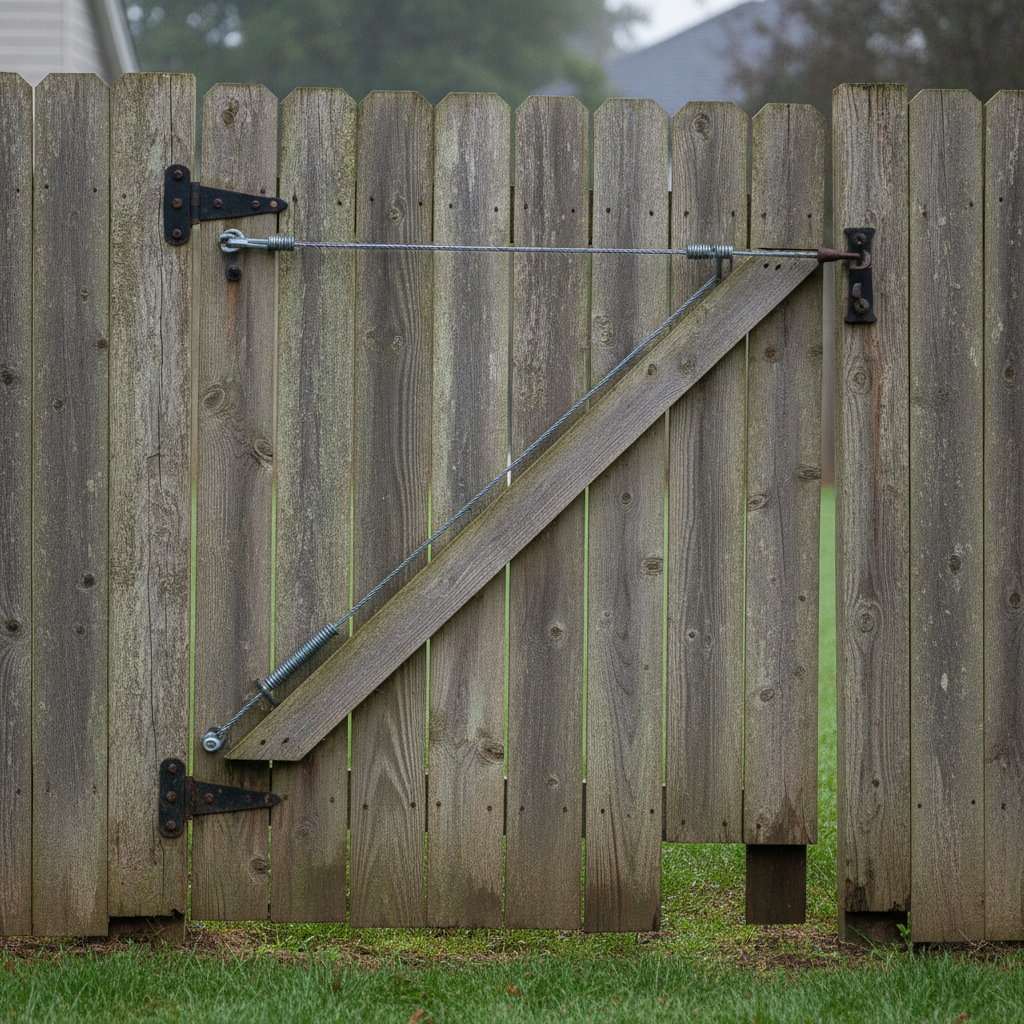 How to Fix a Sagging Fence Gate That Drags and Won't Latch