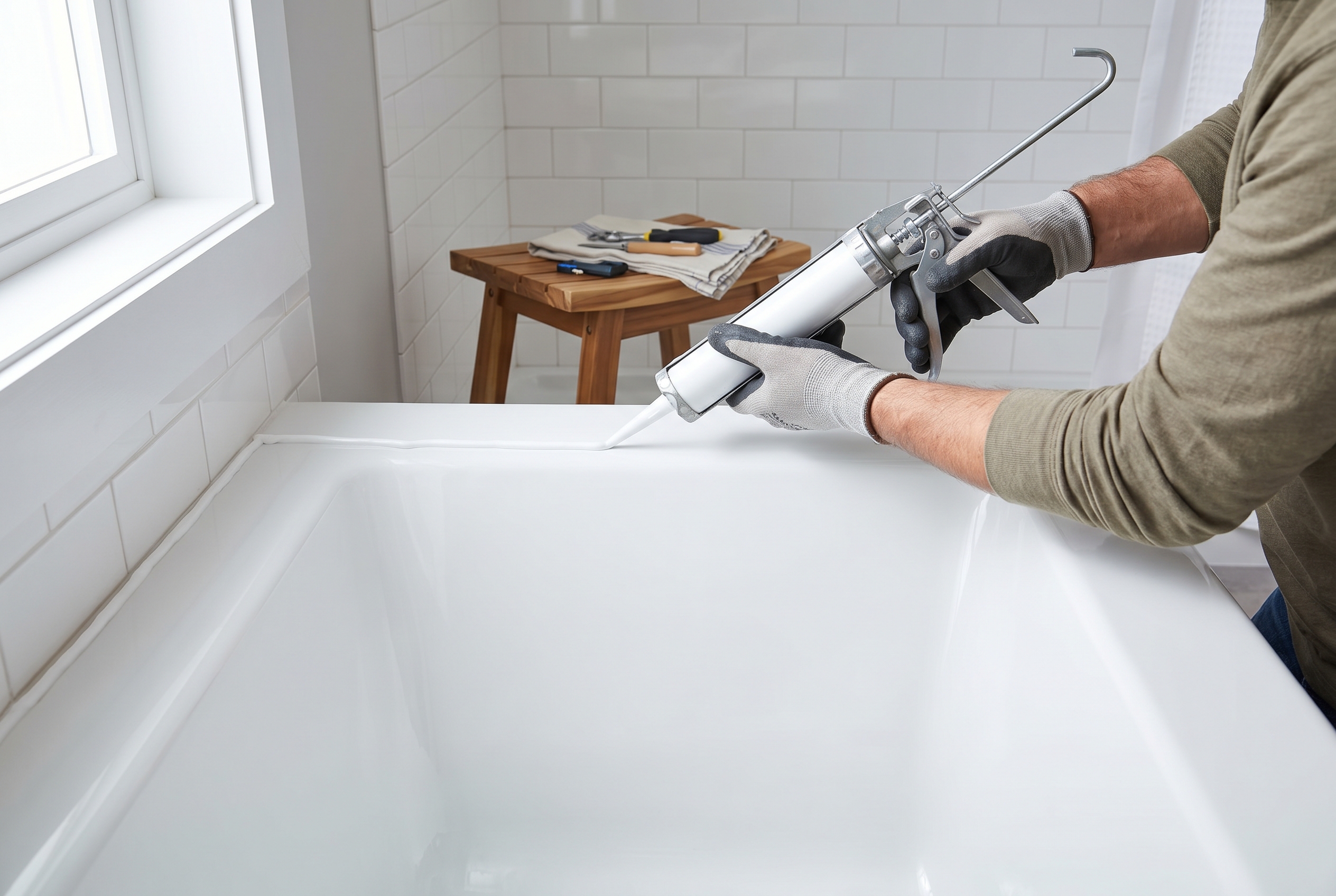 How to Fix Peeling Caulk Around a Bathtub or Shower