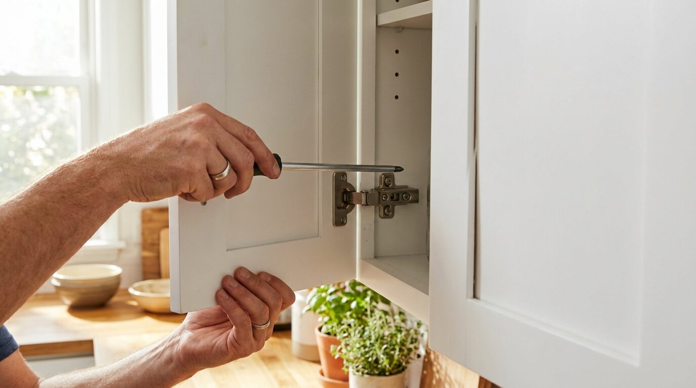 How to Fix Sagging Kitchen Cabinet Doors That Won't Close Evenly