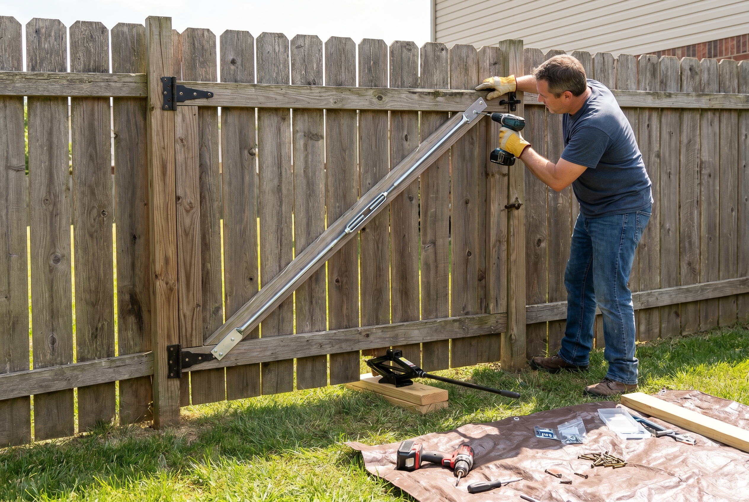 How to Repair a Sagging Fence Gate
